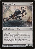 Glossy Finish Scars of Mirrodin Ichorclaw Myr ( #166 )