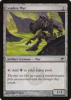 Glossy Finish Scars of Mirrodin Leaden Myr ( #170 )