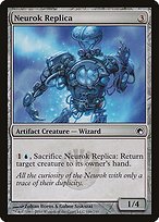 Glossy Finish Scars of Mirrodin Neurok Replica ( #186 )