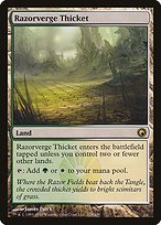 Glossy Finish Scars of Mirrodin Razorverge Thicket ( #228 )