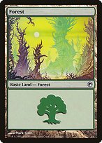 Glossy Finish Scars of Mirrodin Forest ( #248 )