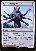 Matte Finish Strixhaven: School of Mages Wandering Archaic // Explore the Vastlands ( #6 )