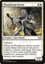 Matte Finish Strixhaven: School of Mages Thunderous Orator ( #35 )