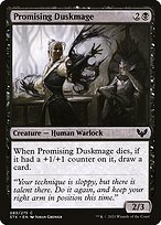 Matte Finish Strixhaven: School of Mages Promising Duskmage ( #85 )