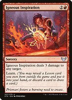 Matte Finish Strixhaven: School of Mages Igneous Inspiration ( #107 )