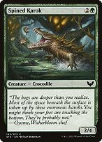 Matte Finish Strixhaven: School of Mages Spined Karok ( #143 )