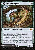 Matte Finish Strixhaven: School of Mages Blex, Vexing Pest // Search for Blex ( #148 )