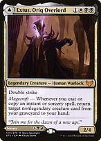 Matte Finish Strixhaven: School of Mages Extus, Oriq Overlord // Awaken the Blood Avatar ( #149 )