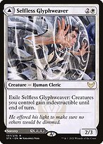 Matte Finish Strixhaven: School of Mages Selfless Glyphweaver // Deadly Vanity ( #157 )
