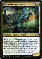 Matte Finish Strixhaven: School of Mages Quandrix Apprentice ( #216 )