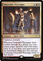 Matte Finish Strixhaven: School of Mages Venerable Warsinger ( #246 )