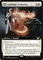 Matte Finish Strixhaven: School of Mages Academic Probation ( #287 )