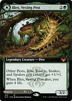 Matte Finish Strixhaven: School of Mages Blex, Vexing Pest // Search for Blex ( #322 )