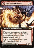 Matte Finish Strixhaven: School of Mages Flamescroll Celebrant // Revel in Silence ( #324 )