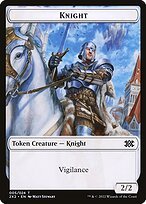 Matte Finish Double Masters 2022 Tokens Knight ( #5 )