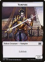 Matte Finish Double Masters 2022 Tokens Vampire ( #9 )