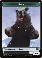 Matte Finish Double Masters 2022 Tokens Bear ( #14 )