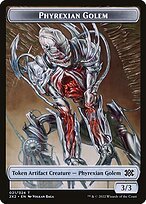 Matte Finish Double Masters 2022 Tokens Phyrexian Golem ( #21 )