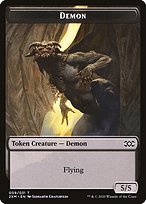 Glossy Finish Double Masters Tokens Demon ( #9 )
