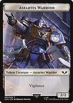 Matte Finish Warhammer 40,000 Tokens Astartes Warrior ( #1 )