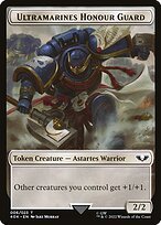 Matte Finish Warhammer 40,000 Tokens Ultramarines Honour Guard ( #6 )