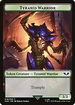 Matte Finish Warhammer 40,000 Tokens Tyranid Warrior ( #19 )