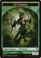 Glossy Finish Masters 25 Tokens Elf Warrior ( #11 )