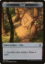 Matte Finish Forgotten Realms Commander Tokens Clue ( #10 )