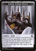 Matte Finish Adventures in the Forgotten Realms Tokens Lolth, Spider Queen Emblem ( #17 )