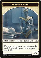 Glossy Finish Amonkhet Tokens Anointer Priest ( #2 )