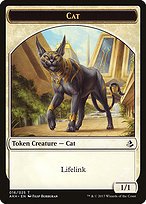 Glossy Finish Amonkhet Tokens Cat ( #16 )