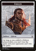 Glossy Finish Amonkhet Tokens Gideon of the Trials Emblem ( #25 )
