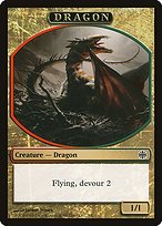 Glossy Finish Alara Reborn Tokens Dragon ( #3 )