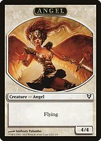 Matte Finish Avacyn Restored Tokens Angel ( #1 )