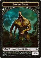 Glossy Finish Battlebond Tokens Zombie Giant ( #4 )