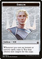 Glossy Finish Battlebond Tokens Will Kenrith Emblem ( #7 )