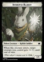 Matte Finish Bloomburrow Tokens Intrepid Rabbit ( #2 )