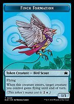 Matte Finish Bloomburrow Tokens Finch Formation ( #6 )