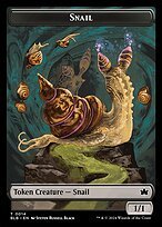Matte Finish Bloomburrow Tokens Snail ( #14 )