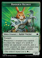 Matte Finish Bloomburrow Tokens Pawpatch Recruit ( #21 )