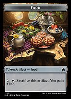 Matte Finish Bloomburrow Tokens Food ( #27 )