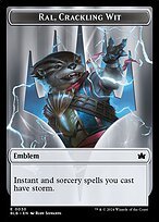 Matte Finish Bloomburrow Tokens Ral, Crackling Wit Emblem ( #30 )
