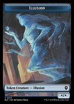 Glossy Finish Bloomburrow Commander Tokens Illusion ( #13 )
