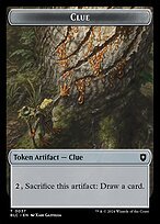 Glossy Finish Bloomburrow Commander Tokens Clue ( #37 )