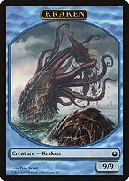 Matte Finish Born of the Gods Tokens Kraken ( #5 )