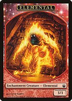 Matte Finish Born of the Gods Tokens Elemental ( #7 )