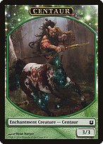 Matte Finish Born of the Gods Tokens Centaur ( #8 )