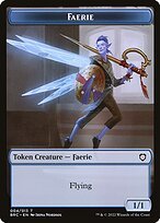 Glossy Finish The Brothers' War Commander Tokens Faerie ( #4 )