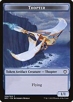 Glossy Finish The Brothers' War Commander Tokens Thopter ( #6 )