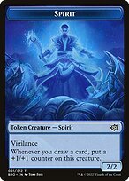 Matte Finish The Brothers' War Tokens Spirit ( #1 )